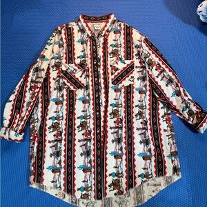 Vintage Western Patterned Shirt